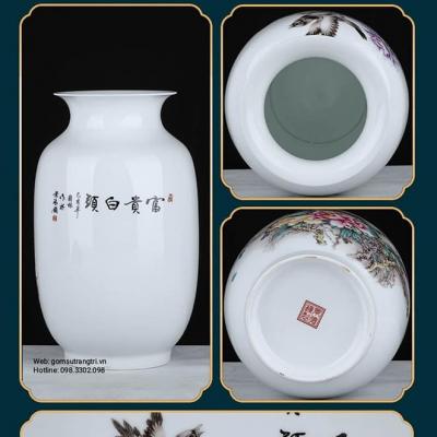 BỘ BÌNH CẢNH HỌA TIẾT CHIM – HOA